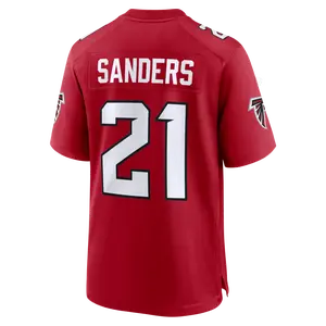 Unisex Football Falcons Team Deion Sanders 21 New 2026 Player Name Jersey - Red