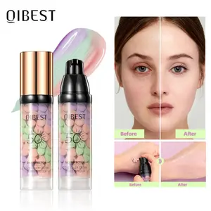 3-in-1 Color-Correcting Cosmetics Primer SPF 50, Brightening Oil-Control Moisturizing Moisturizer and Long-Lasting Makeup Base for Flawless Skin Tone