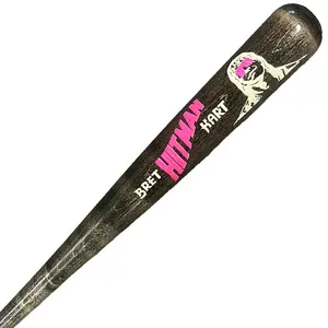 Bret The Hitman Hart Engraved Baseball Bat