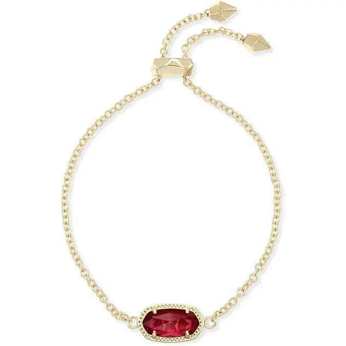 Kendra Scott Elaina Female Adult Brass Metal Charm Bracelet, Gold Chain with White Pearl, 9 Inches L Circumference - 4217715348, Charm Bracelets, Adults, Custom Stone, Small, Genuine Stones, Daily, Made With Everyday Wear