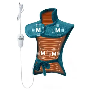 Garvee Large 24" x 35" Electric Massaging Heating Pad for Neck, Shoulders, and Back Pain Relief with 8 Massage Combinations, 2 Heat Levels, 4 Massage Motors, and 2-Hour Auto Shut-Off