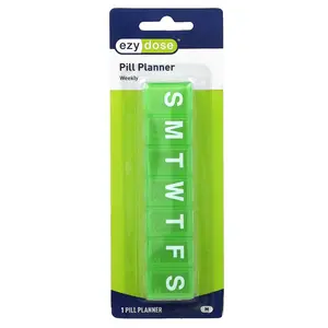 Ezy Dose Weekly Classic Pill Planner, Medium, 1 Count