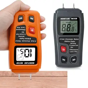 Multifunctional Wood Moisture Meter, Handheld LCD Screen Water Content Tester, Portable Waterproof Durable Woodworking Tool for Home & Office