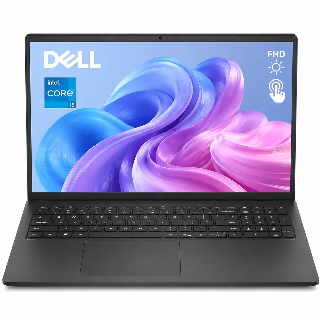 Dell 15 Touchscreen Laptop, 15.6" FHD IPS Display, Intel 10-Core i5-1334U Processor, 8/16/32 GB DDR5 RAM, 1TB PCIe SSD, Windows 11 Pro, AI Copilot, Wi-Fi 6, Business Laptop