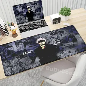 [Sale off up to 65%][Free Ship] XXL Hot Anime Jujutsu Kaisen Large Size Lock Edge Mouse Pad Satoru Gojo Deskpad Computer Gaming Peripheral Accessories Table Mat
