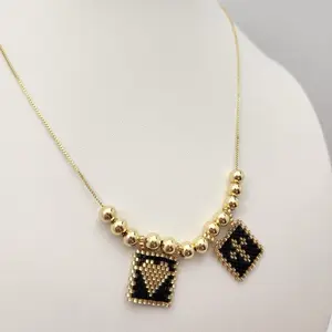 14k Gold Laminated Chain Necklace- Simple Elegant Design 17 Inches Length for Everyday Wear