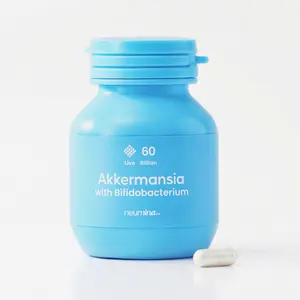 Neumina Akkermansia 60 Billion with Bifidobacterium Supplement for Gut Harmony & Daily Vitality Vegan Non-GMO 30 Servings Made In USA