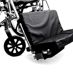 Hermell Products WC2218 Padded Wheelchair Foot Rest 1 Count (Pack of 1) Black