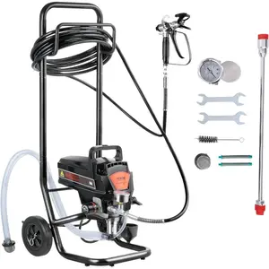 VEVOR 950W Stand Airless Paint Sprayer, 3000PSI High Efficiency Electric Airless Sprayer, Handheld Paint Sprayers for Home Interior and Exterior Furniture and Fences, Fine and Even Painting EffectVEVOR Super Brand Day