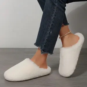 Women's Fluffy Indoor Slippers Plush Warm And Cold-Proof Indoor Outdoor Lightweight Shoes