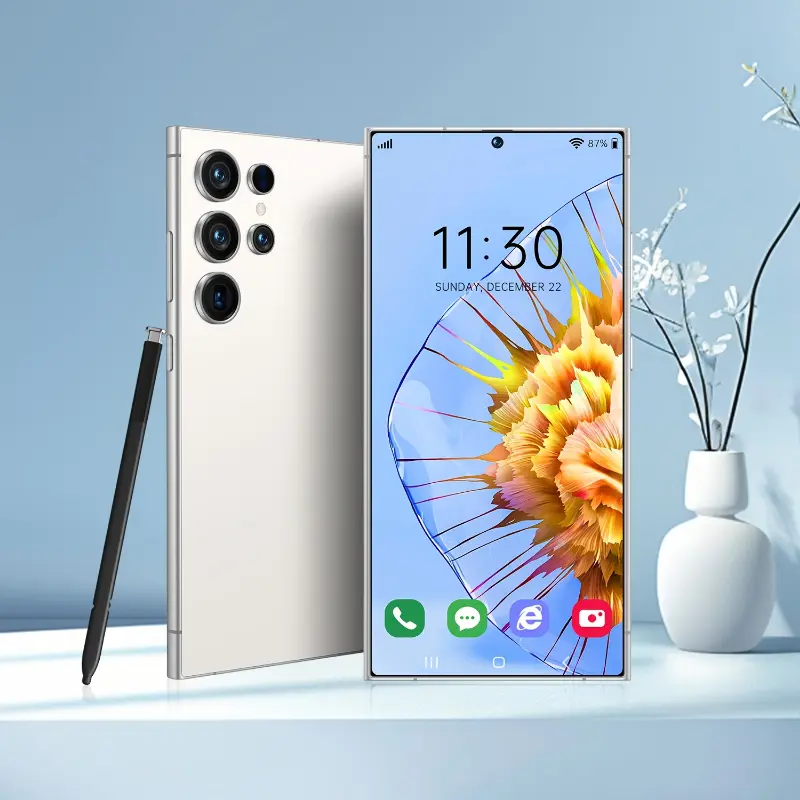 Android Smartphone - 6.8 in FHD+ Display, 32MP+64MP Cameras, 8GB RAM+256GB Storage, 6800mAh Rechargeable Battery, Fingerprint & Face Recognition, Dual Wireless SIM, Stylus Unlock, USB Charging Port