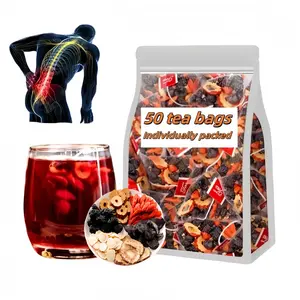 Ginseng Five Treasure Tea, Kidney Tea Formula Ginseng RedDate Natural Herbal Kidney Cleansing for Men Women, te de riñon Saludable Organica Health Beverage