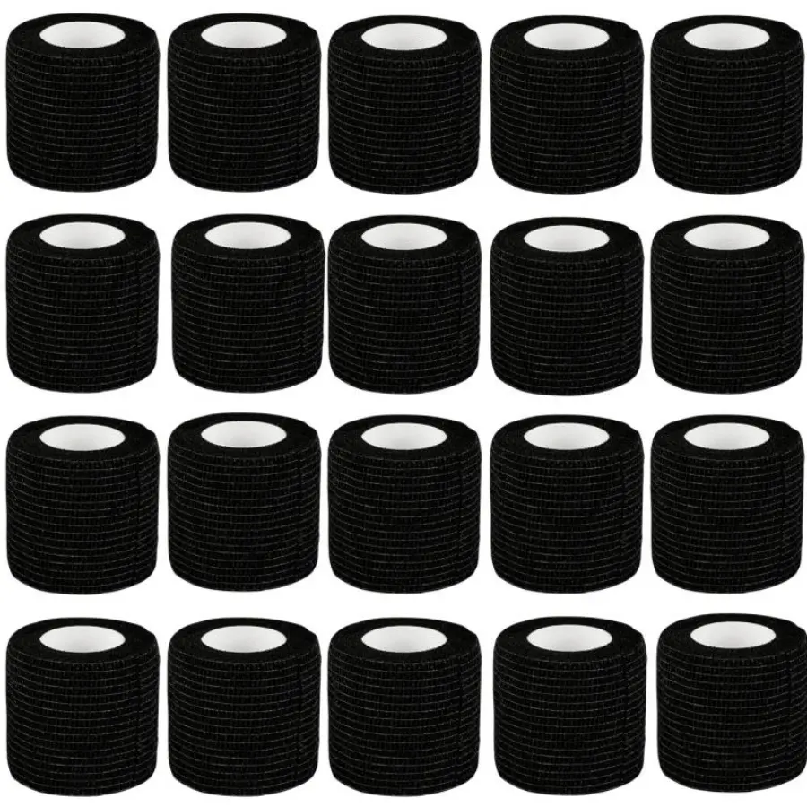 20 Rolls Breathable Self-Adhesive Elastic Bandages - Sports Tape Athletic Support for Athletes, Skin-Cooling, Airflow-Promoting Wrap for Ankle, Wrist, Knee Injuries
