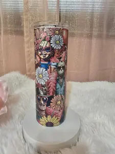 20oz Scary Glitter Sublimation Tumbler