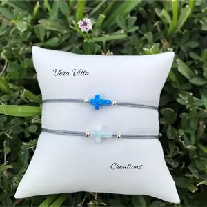 Opal Small Cross Bracelet