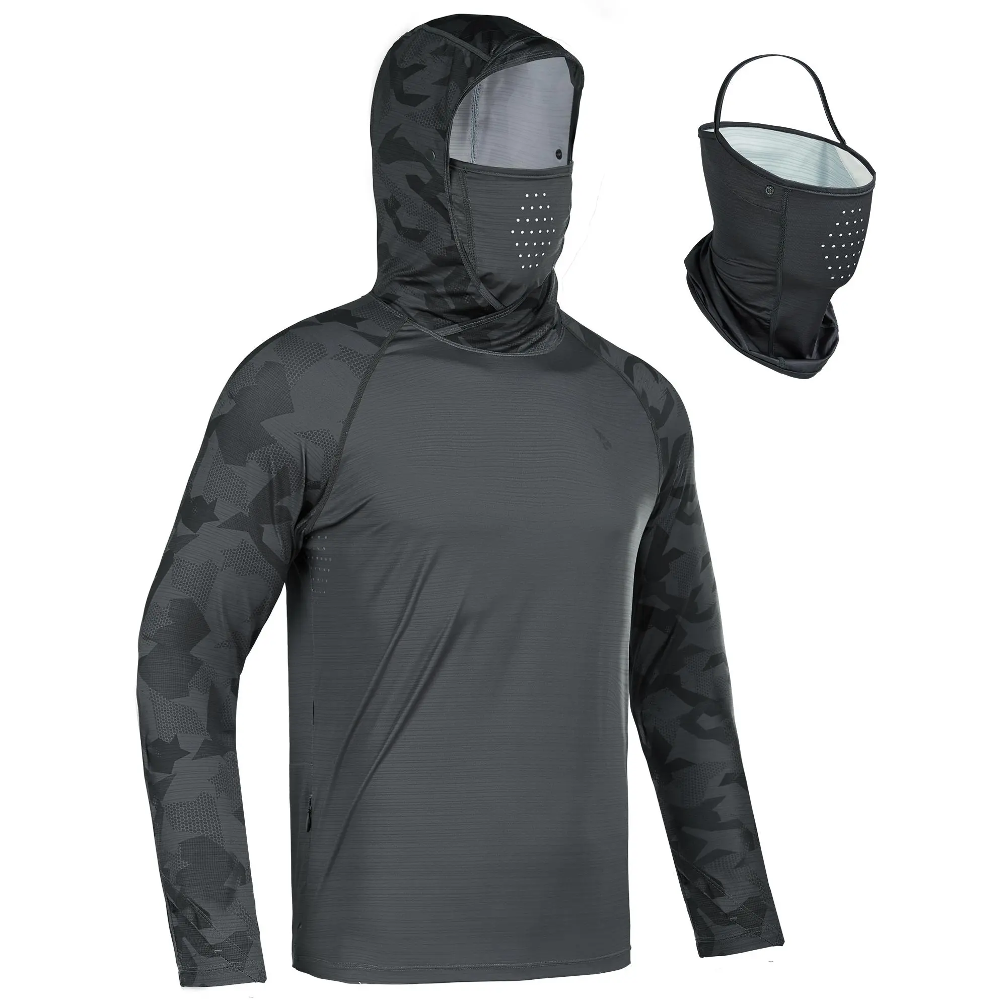 Black Gray Diamond Camo (Removable Gaiter)