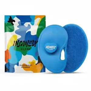Insanely Clean Face & Body Scrubber - Premium Silicone Facial Cleanser & Exfoliator - Anti-Microbial