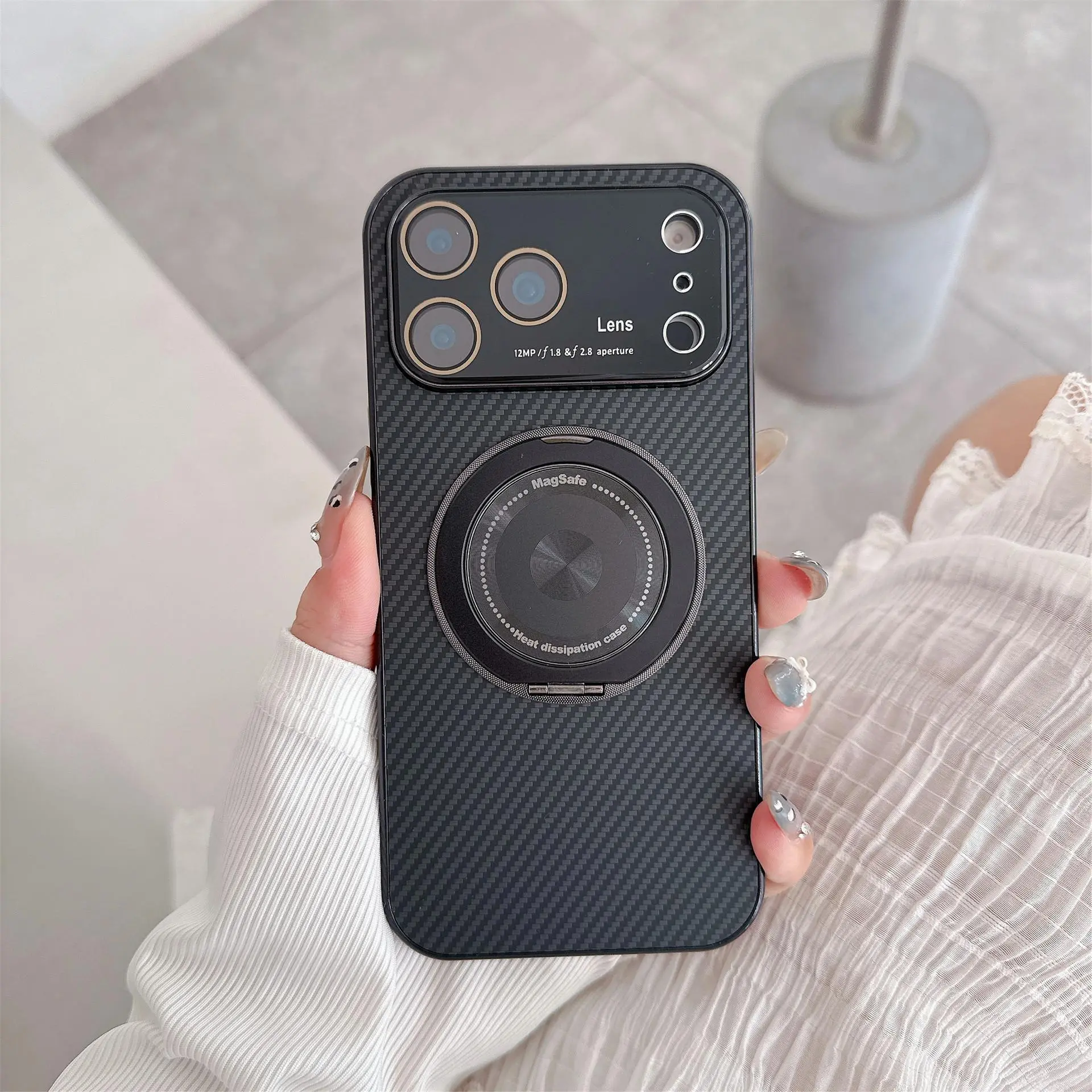 Carbon Black [Large Window-360 Rotating Bracket]