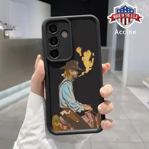 Compatible with Samsung Galaxy S23 Ultra S24 Plus S25 S22+ Smoky Cowboy's Saga Rugged Durable shockproof Anti-Scratch soft Silicone case