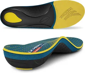 Walkhero Arch Support Inserts for Men & Women - Plantar Fasciitis Insoles with Max Cushion, Orthotics for Heel Pain Relief, Work Boots, Standing All Day