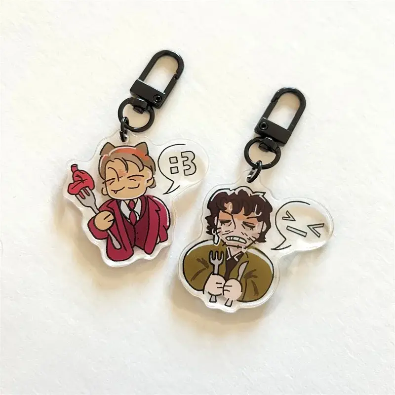 Hannibal Will Graham Mini Acrylic Keychain Anime Bag Charm Pendant Backpack Accessory Collectible Gift for Fans