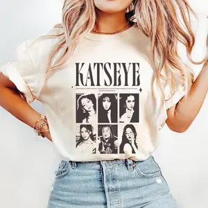 Katseye Beautiful Chaos Graphic Youth Tee, Katseye Members Concert Kpop T-Shirt for Men, Women and Kids
