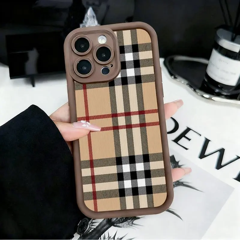 British plaid pattern phone case. Compatible with iPhone 17 Pro Max/16 Pro Max/15 Plus/14/13/12/11, TPU soft case. Compatible with Galaxy S26 Ultra/S25 Plus/S24/S23, Dopamine color. Compatible with Galaxy A54/A53/A33/A15.