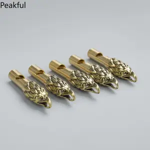 Handcrafted Eagle Head Keychain – Vintage Brass Whistle Pendant, Unique Eagle Design, Perfect for Keys, Bags, or as a Decorative Gift, Stylish Accessory for Outdoors & Adventure Enthusiasts