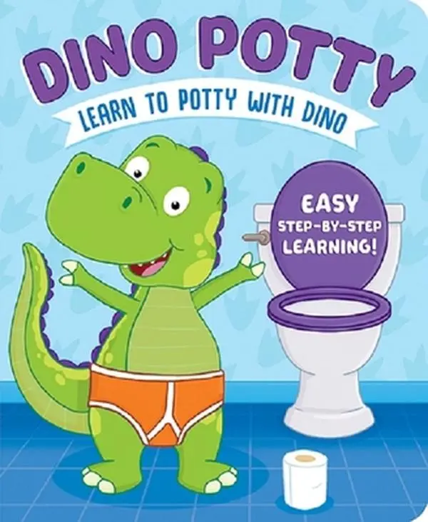USED Book - Learn to Potty with Dino by Conway, Sara (Board book) - english