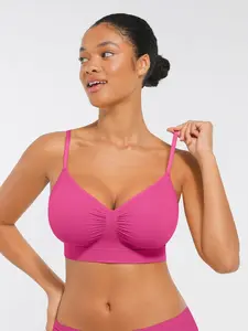 Women's Wireless Sport Bra, Soft Breathable, Adjustable Straps, Detachable Pads, High Elasticity, Max Support, Perfect for Sports & Daily Wear, Yoga Sports Bra, Workout Bra