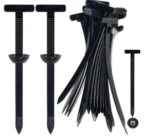 20Pcs Nylon Universal Cable Tie Buckle with Pin & Button Self-Locking Design for Car Daily Repair and Multipurpose Use