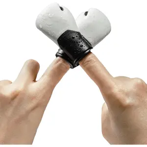 Boxing Gloves Mini Finger Puppets, Knock Out Your Stress! Weird Stuff Random White Elephant Gifts, White - 2Pcs