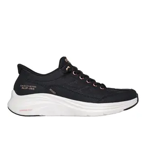 Skechers Womens Slip-Ins Contour Foam Cozy Fit Golden Hour Sneakers Shoes Casual - Black