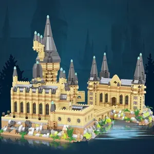 Medieval Castle Building Blocks, 1 Set Creative Castle Assembly Models, DIY Building Toys for Birthday Gifts, Home Desktop Decorations, Bricker Build Sets