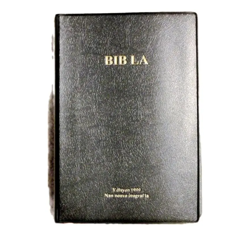 Regular Bib La - La Sainte Bible en Créole 1950 - 7022975995309410053 - 12 Points - Red Jesus Words - Color Maps - Annual Reading Plan Biblical Text Religious Text