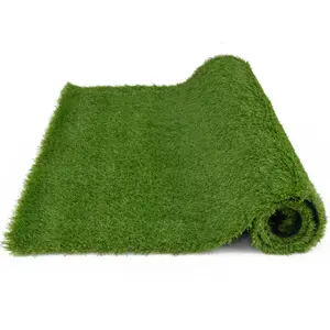 COSTWAY - Indoor Outdoor Synthetic Turf Mat with Drainage Holes-S