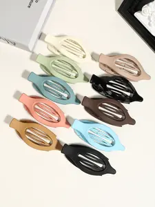 5pcs/10pcs French Concord Hairpin Claw-Side Sliding Curling Clip, suitable for ladies, strong styling, non-slip, suitable for thick or thin hair (matte finish)