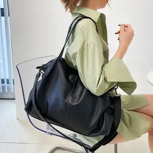 Women's Soft PU Shoulder Bag 2026 New Commuter Large-capacity Messenger Handbag