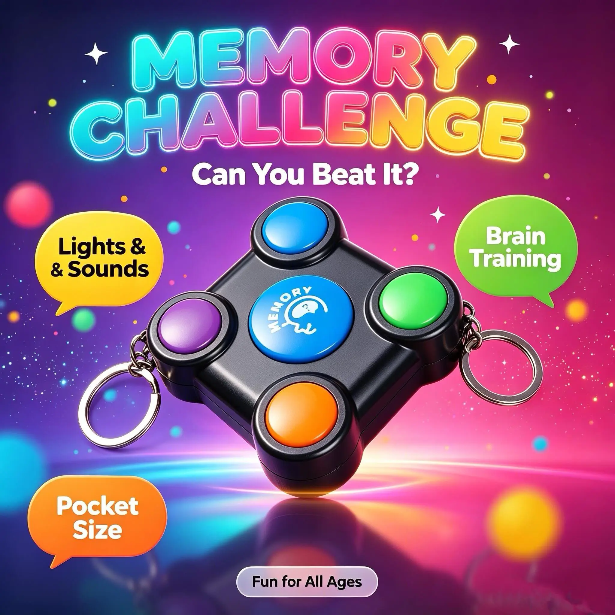 Unisex Children's Memory Matching Flash Card Game, Educational Brain Training Toy for Kids Ages 3+, Improves Memory & Reaction Speed, Portable Interactive Learning Toy, Ideal Birthday/Christmas Gift
