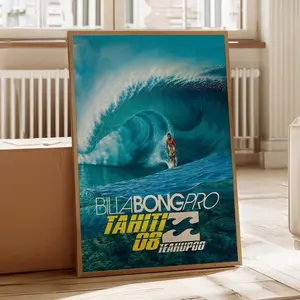 2008 Billabong Pro Tahiti Surfing Competition Print, Surfing Print, Surfing Poster, Gift for Surfer, Surf Wall Art, Surf Print, Surf Decor