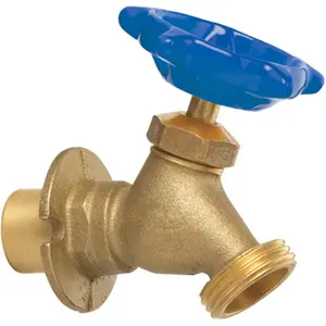 212 MAIN Brass Sillcock, Homewerks VSCSTDA3B Model, 0.5x0.75 In. Size, Solder Ends, Hose Thread, Compatible with Water Hose