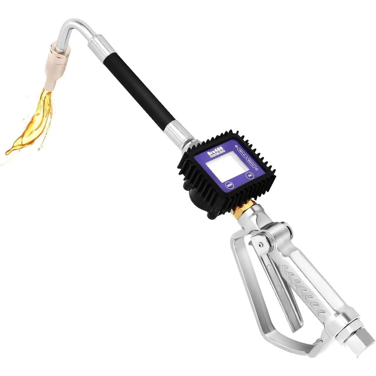 Heavy Duty Air Operated Oil Control Valve Transfer Pump Digital Petrol Motor Oil Fluid Dispenser Pump Control Valve Meter Nozzle, Work Pressure 45BAR