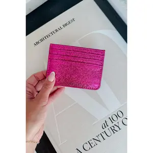 Shimmer Pink Card Holder