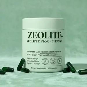 ZEOLITE+ 8-in-1 Detox Cleanse Daily Nutrition Supplement Dietary Supplement Capsules Natural