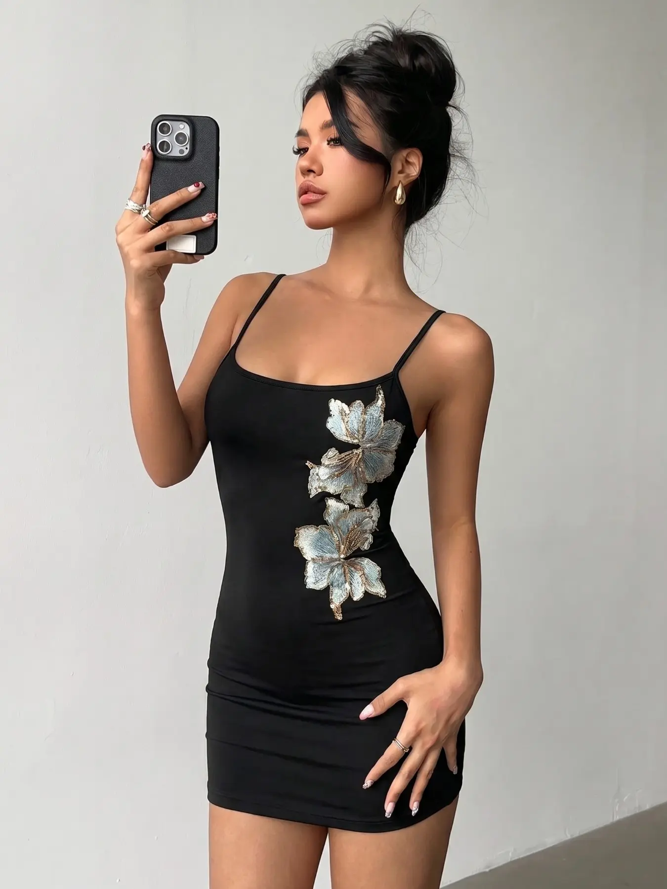 Women's Floral Spaghetti Strap Bodycon Fit Dress 2026 Casual Street Style Streetwear Perfect For Everyday, Evening And Night Out Stylish Viral TikTok Must Have Fashion Essential