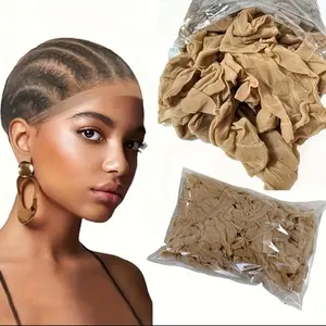 (1pack (2caps) HD Wig Cap for Women Invisible Ultra-thin Stretchy Stocking Caps for Lace Front Wigs Sheer Wig Cap