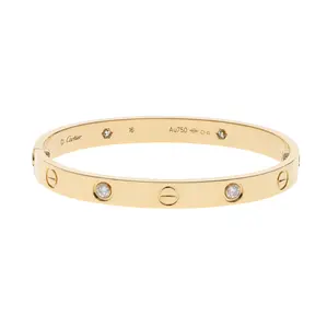 Pre-owned Cartier Love Bangle Bracelet Size 16