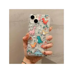 Cute Cartoon Dinosaur Pattern Phone Case, Decorative Phone Protector Cover, Phone Accessories Compatible With IPhone 11 12 13 14 15 16 Pro Max/Pro/Plus