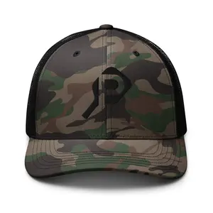 Premium Pickleball Camouflage Trucker Hat, Black P Victori Threads Logo, Gift for Dad, Sporty Headwear,  Blend In and Stand Out on the Court