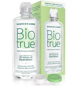 Contact Solution, Multi-Purpose Solution with Lens Case, Cleans, Conditions, Hydrates, Disinfects, Removes Protein, Dirt & Debris, Contact Lens Cleaner & Storage, 10 Fl Oz (Pack of 1)